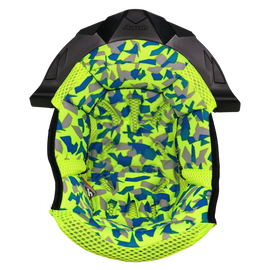 Airoh Twist Replacement Crown Liner - Camo Yellow - L - 15mm