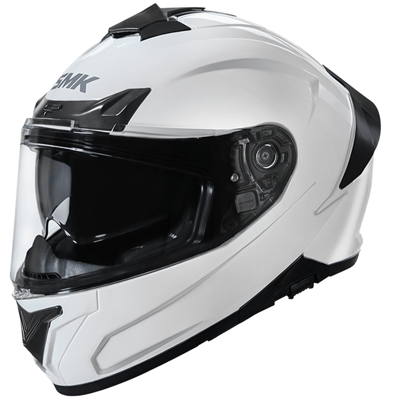 SMK Typhoon 06 Solid (GL100) Full Face Helmet - White